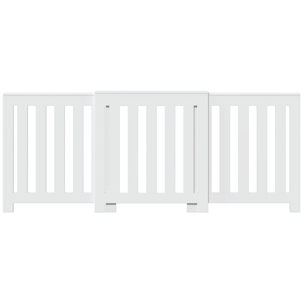 vidaXL Cache-radiateur blanc 205x21,5x83,5 cm bois d'ingénierie