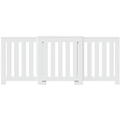 vidaXL Cache-radiateur blanc 205x21,5x83,5 cm bois d'ingénierie