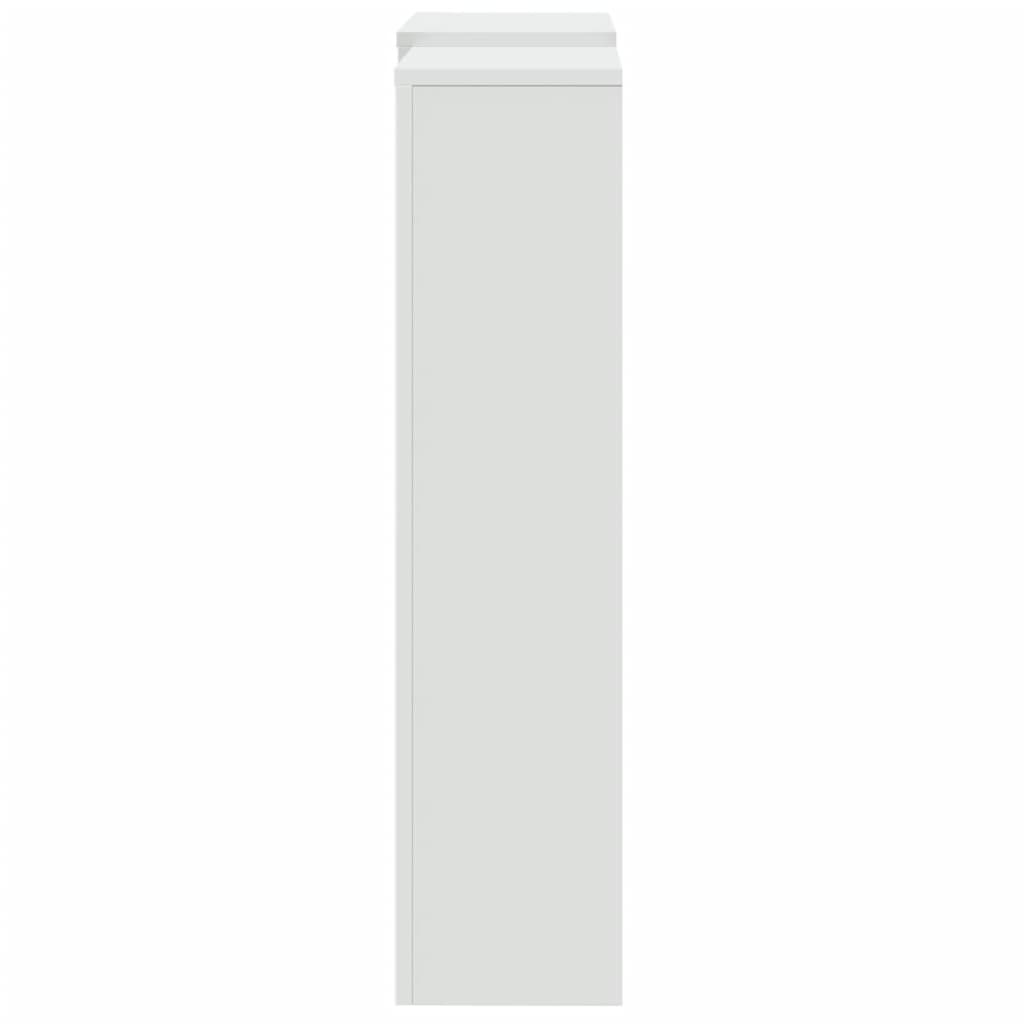 vidaXL Cache-radiateur blanc 205x21,5x83,5 cm bois d'ingénierie