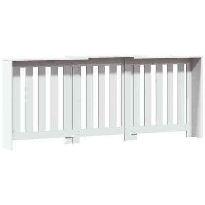 vidaXL Cache-radiateur blanc 205x21,5x83,5 cm bois d'ingénierie