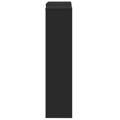 vidaXL Cache-radiateur noir 205x21,5x83,5 cm bois d'ingénierie