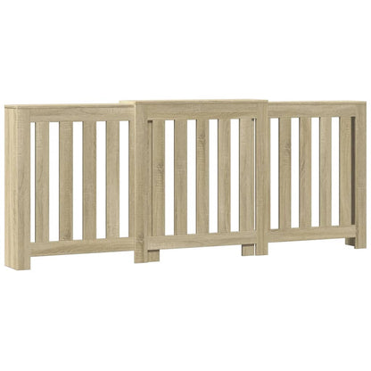 vidaXL Cache-radiateur chêne sonoma 205x21,5x83,5 cm bois d'ingénierie