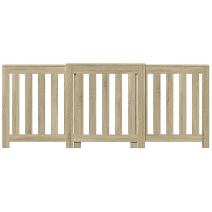 vidaXL Cache-radiateur chêne sonoma 205x21,5x83,5 cm bois d'ingénierie
