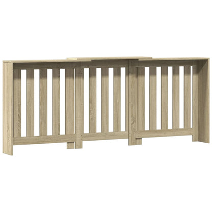 vidaXL Cache-radiateur chêne sonoma 205x21,5x83,5 cm bois d'ingénierie