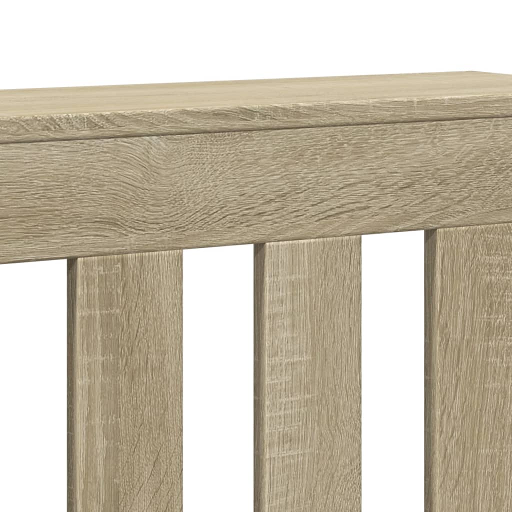 vidaXL Cache-radiateur chêne sonoma 205x21,5x83,5 cm bois d'ingénierie