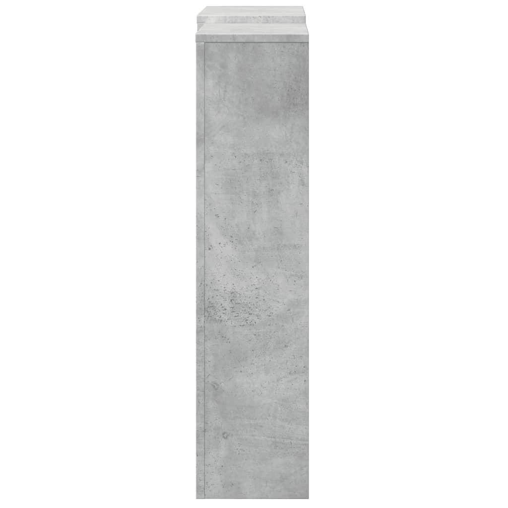 vidaXL Cache-radiateur gris béton 205x21,5x83,5 cm bois d'ingénierie