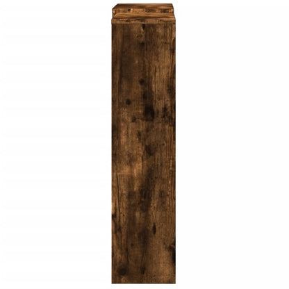 vidaXL Cache-radiateur chêne fumé 205x21,5x83,5 cm bois d'ingénierie