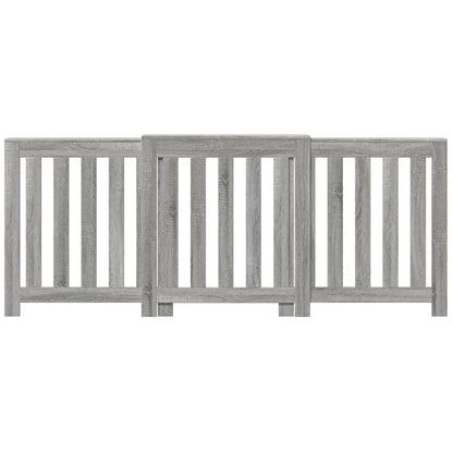 vidaXL Cache-radiateur sonoma gris 205x21,5x83,5 cm bois d'ingénierie