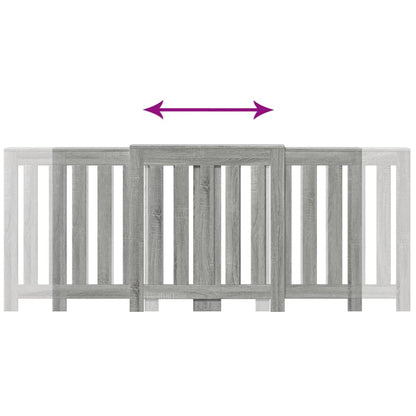 vidaXL Cache-radiateur sonoma gris 205x21,5x83,5 cm bois d'ingénierie