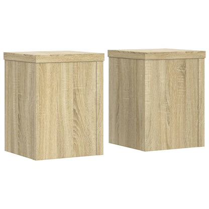 vidaXL Supports pour plantes 2 pcs chêne sonoma bois d'ingénierie