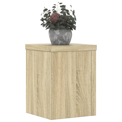 vidaXL Supports pour plantes 2 pcs chêne sonoma bois d'ingénierie