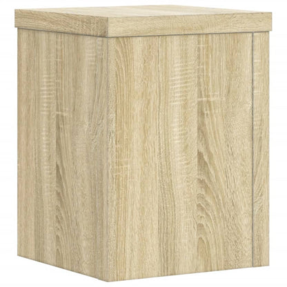 vidaXL Supports pour plantes 2 pcs chêne sonoma bois d'ingénierie