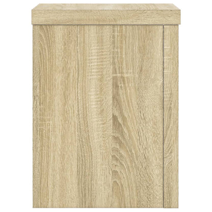 vidaXL Supports pour plantes 2 pcs chêne sonoma bois d'ingénierie