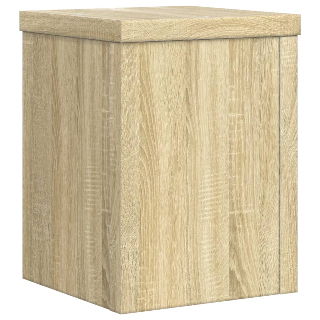 vidaXL Supports pour plantes 2 pcs chêne sonoma bois d'ingénierie