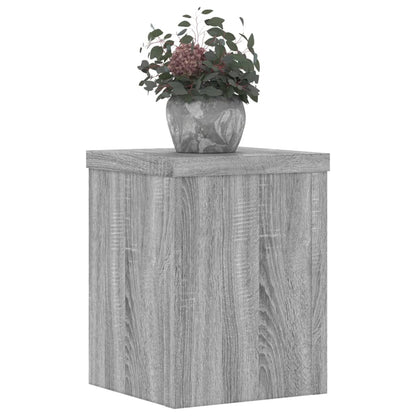 vidaXL Supports pour plantes 2 pcs sonoma gris bois d'ingénierie