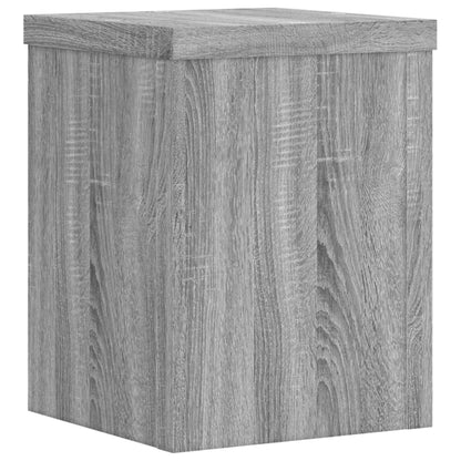 vidaXL Supports pour plantes 2 pcs sonoma gris bois d'ingénierie
