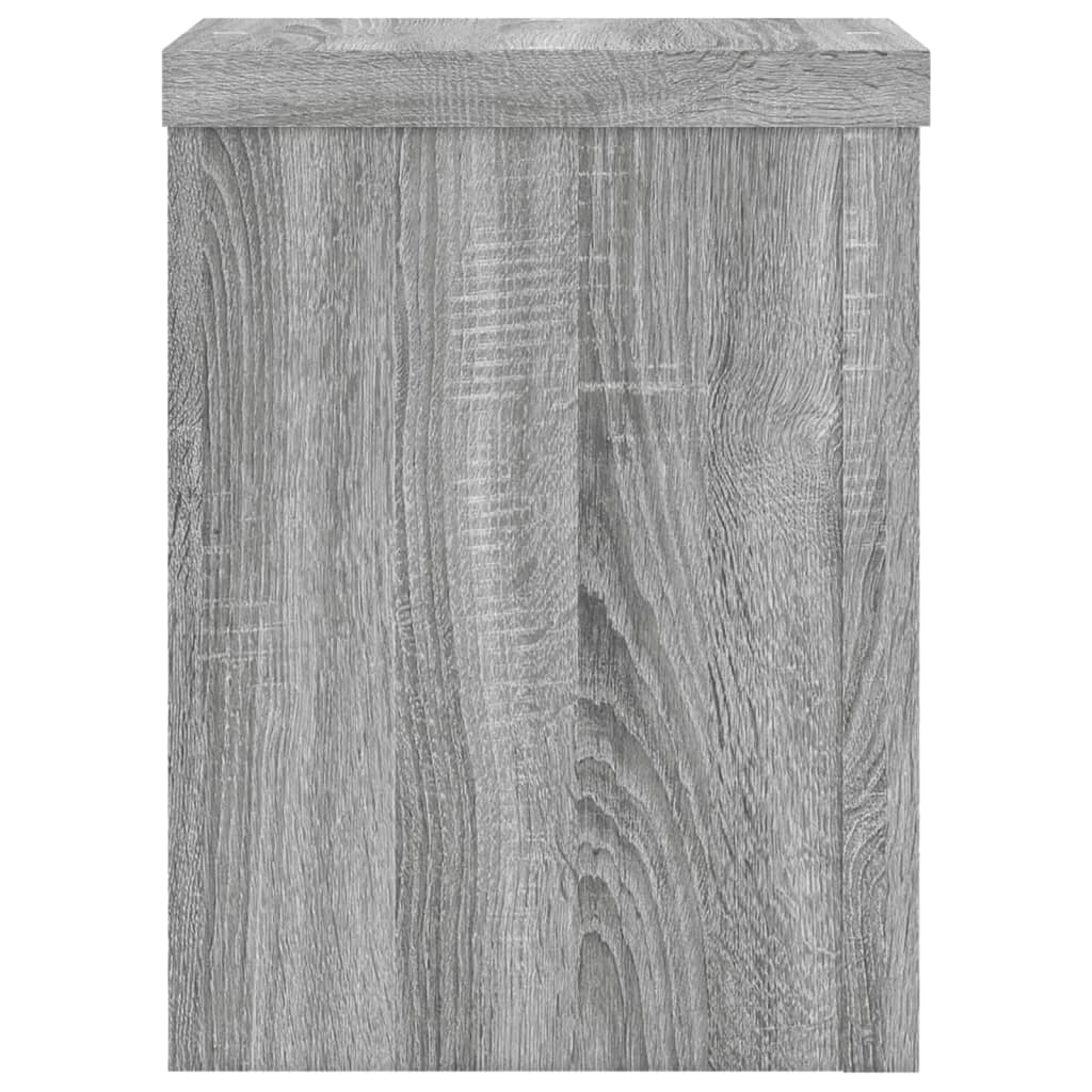 vidaXL Supports pour plantes 2 pcs sonoma gris bois d'ingénierie