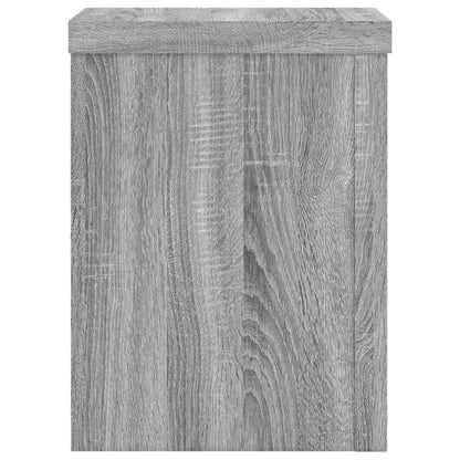 vidaXL Supports pour plantes 2 pcs sonoma gris bois d'ingénierie
