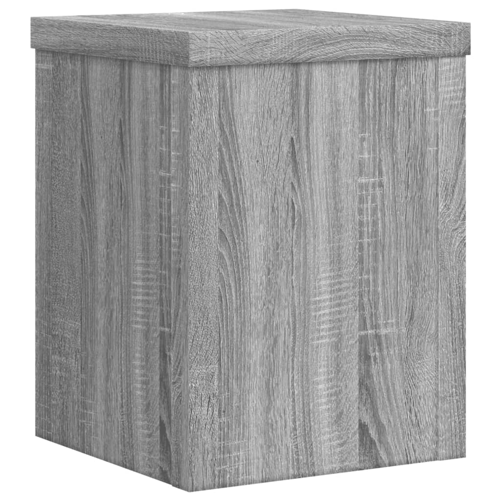 vidaXL Supports pour plantes 2 pcs sonoma gris bois d'ingénierie
