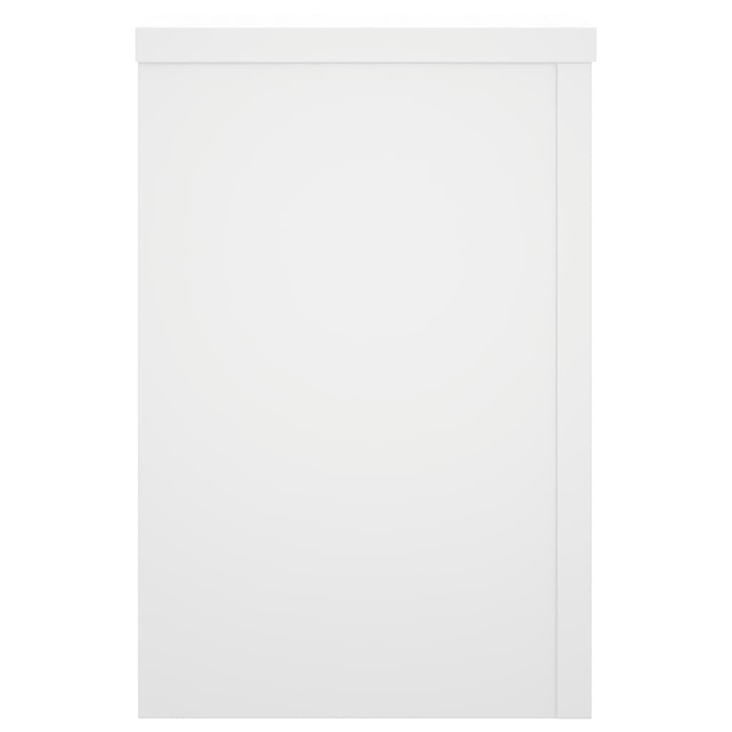 vidaXL Supports pour plantes 2 pcs blanc 20x20x30 cm bois d'ingénierie
