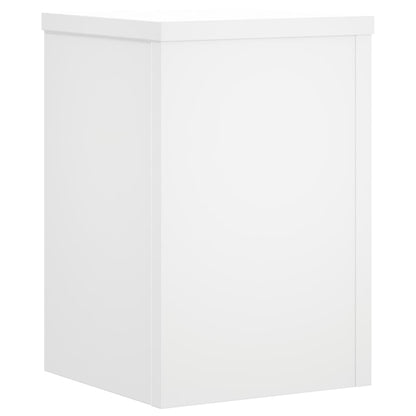 vidaXL Supports pour plantes 2 pcs blanc 20x20x30 cm bois d'ingénierie