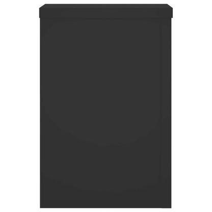 vidaXL Supports pour plantes 2 pcs noir 20x20x30 cm bois d'ingénierie