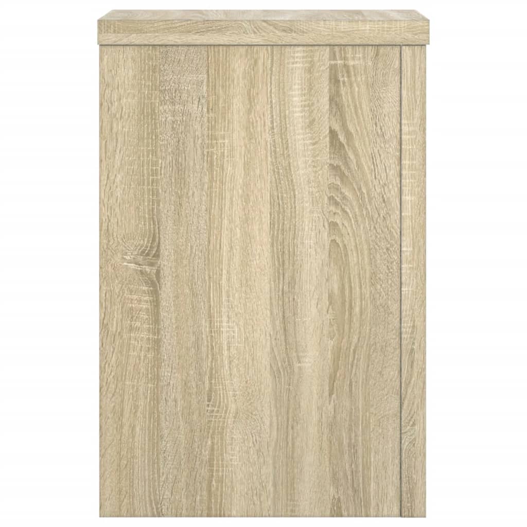 vidaXL Supports pour plantes 2 pcs chêne sonoma bois d'ingénierie