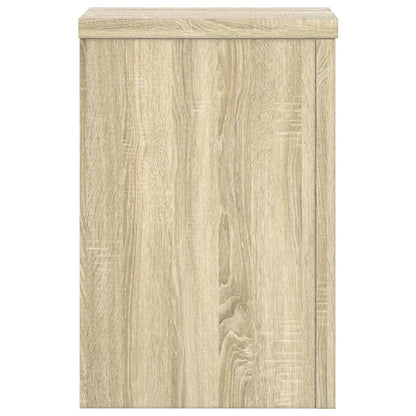vidaXL Supports pour plantes 2 pcs chêne sonoma bois d'ingénierie