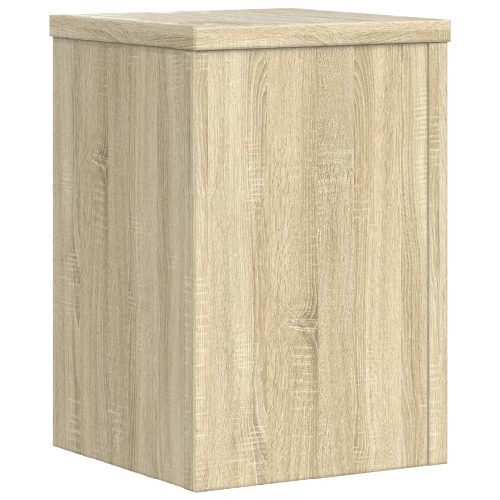 vidaXL Supports pour plantes 2 pcs chêne sonoma bois d'ingénierie