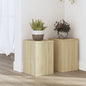 vidaXL Supports pour plantes 2 pcs chêne sonoma bois d'ingénierie
