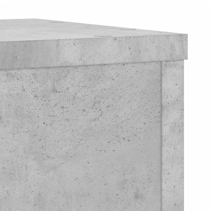vidaXL Supports pour plantes 2 pcs gris béton bois d'ingénierie