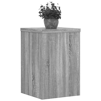 vidaXL Supports pour plantes 2 pcs sonoma gris bois d'ingénierie