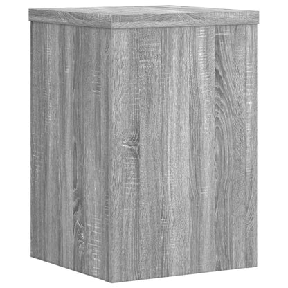 vidaXL Supports pour plantes 2 pcs sonoma gris bois d'ingénierie