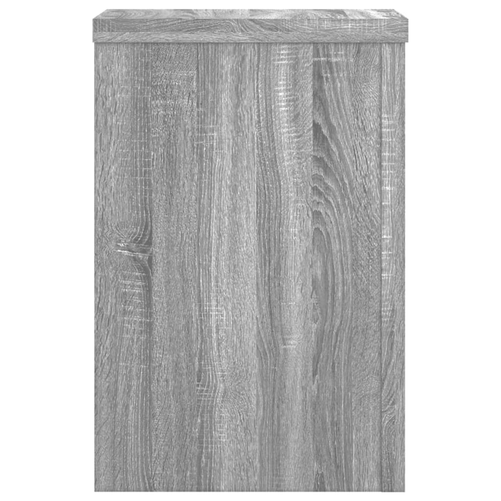 vidaXL Supports pour plantes 2 pcs sonoma gris bois d'ingénierie