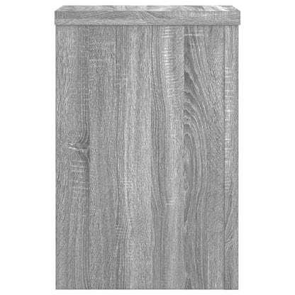vidaXL Supports pour plantes 2 pcs sonoma gris bois d'ingénierie