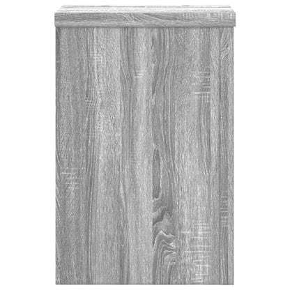 vidaXL Supports pour plantes 2 pcs sonoma gris bois d'ingénierie