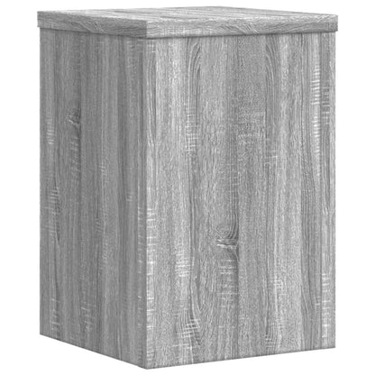 vidaXL Supports pour plantes 2 pcs sonoma gris bois d'ingénierie
