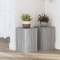 vidaXL Supports pour plantes 2 pcs sonoma gris bois d'ingénierie