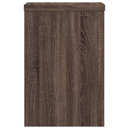 vidaXL Supports pour plantes 2 pcs chêne marron bois d'ingénierie