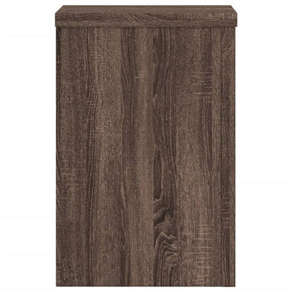 vidaXL Supports pour plantes 2 pcs chêne marron bois d'ingénierie