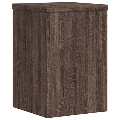 vidaXL Supports pour plantes 2 pcs chêne marron bois d'ingénierie