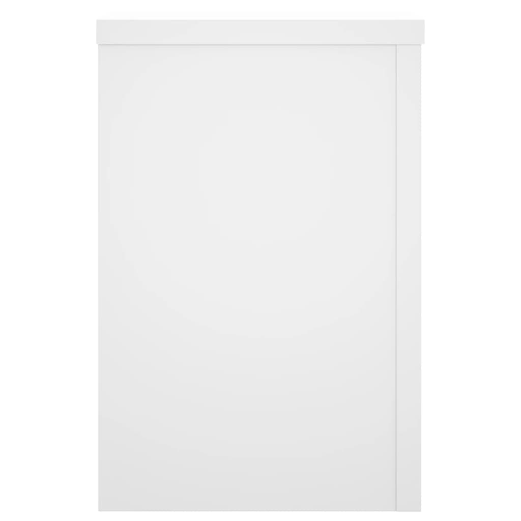 vidaXL Supports pour plantes 2 pcs blanc 25x25x35 cm bois d'ingénierie