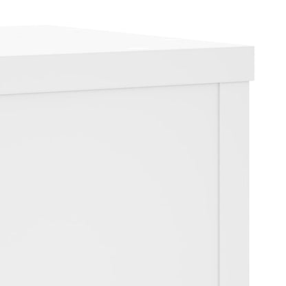 vidaXL Supports pour plantes 2 pcs blanc 25x25x35 cm bois d'ingénierie
