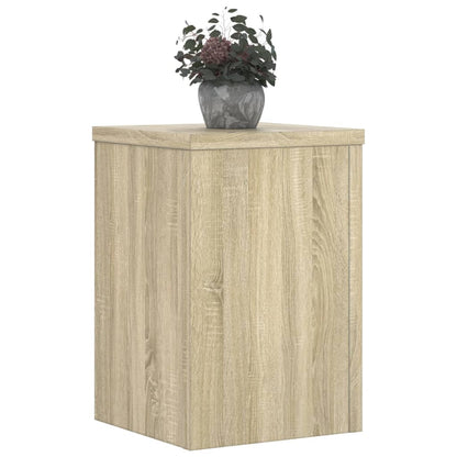 vidaXL Supports pour plantes 2 pcs chêne sonoma bois d'ingénierie