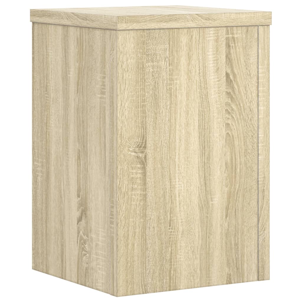 vidaXL Supports pour plantes 2 pcs chêne sonoma bois d'ingénierie