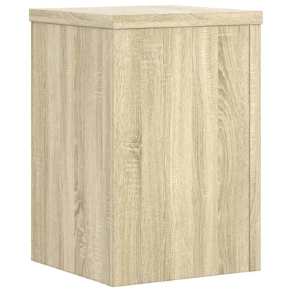 vidaXL Supports pour plantes 2 pcs chêne sonoma bois d'ingénierie