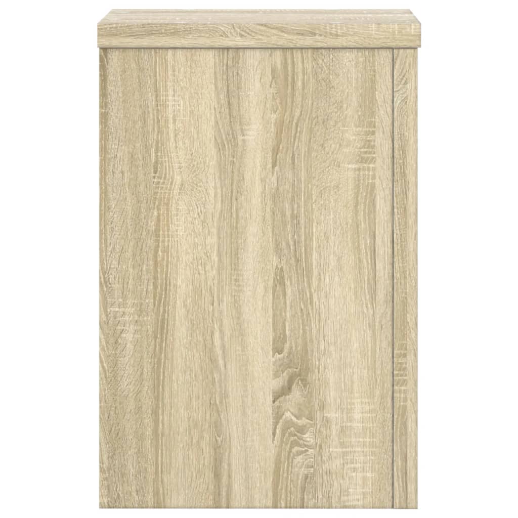 vidaXL Supports pour plantes 2 pcs chêne sonoma bois d'ingénierie