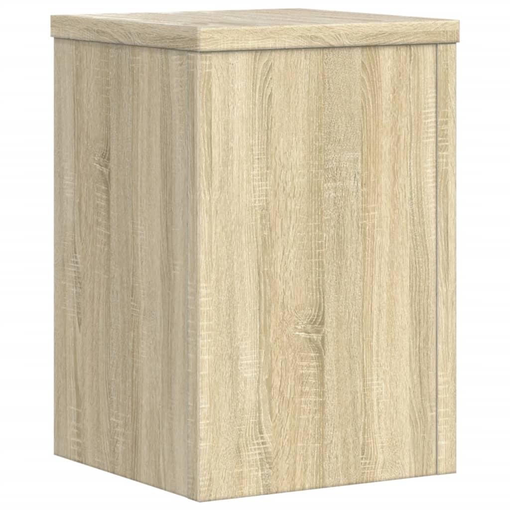 vidaXL Supports pour plantes 2 pcs chêne sonoma bois d'ingénierie
