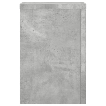 vidaXL Supports pour plantes 2 pcs gris béton bois d'ingénierie