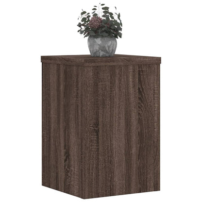 vidaXL Supports pour plantes 2 pcs chêne marron bois d'ingénierie